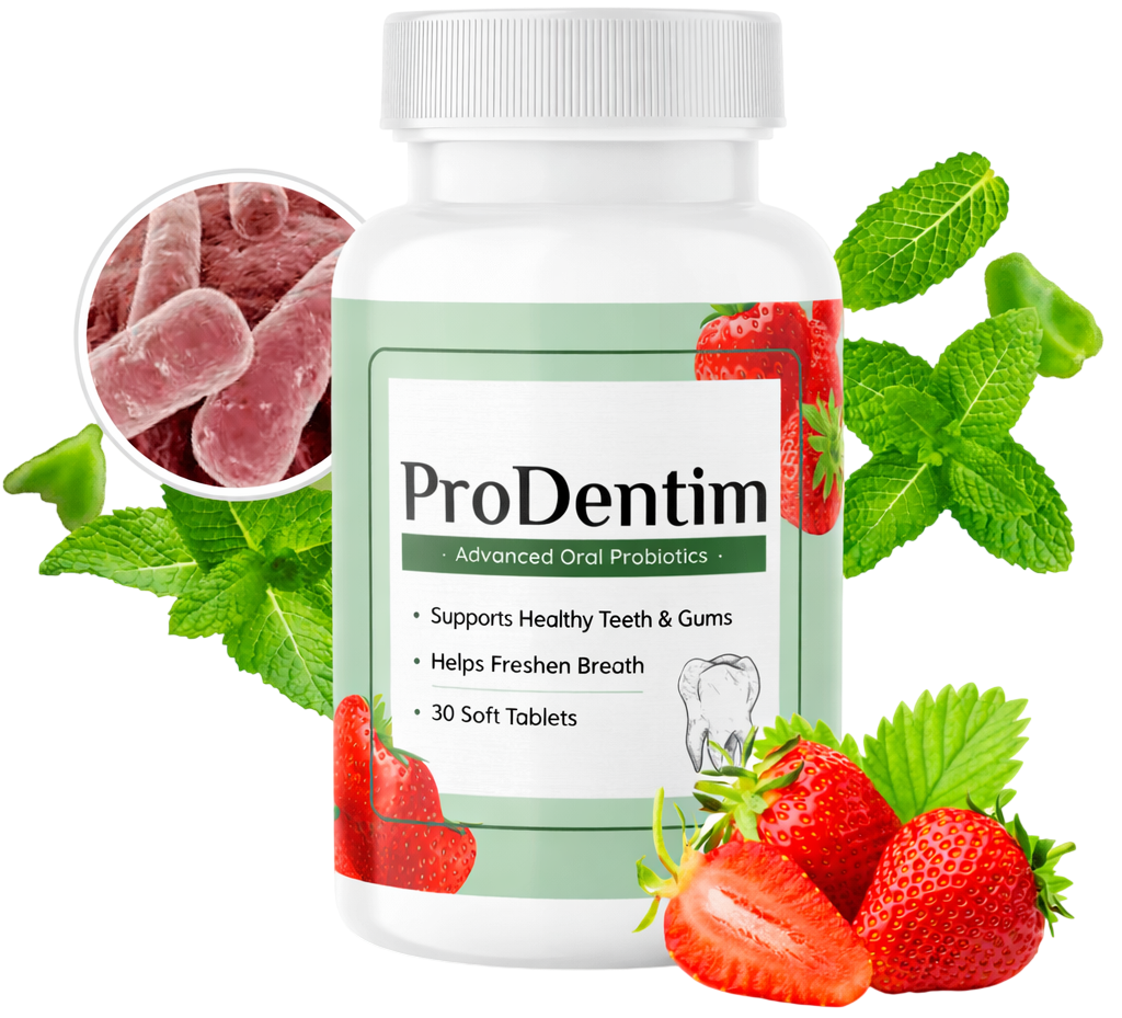 Healthy smile with ProDentim oral probiotic supplement